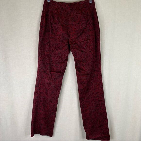 Sigrid Olsen Red Black Printed Dress Pants 6 - Picture 6 of 10